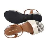 Tamaris Mujer Sandalia con tacón 1-28249-42 Beige