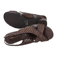 Tamaris Damen Sandale mit Absatz 1-28315-46 Braun