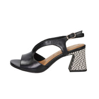 Tamaris Mujer Sandalia con tacón 1-28316-44 Negro