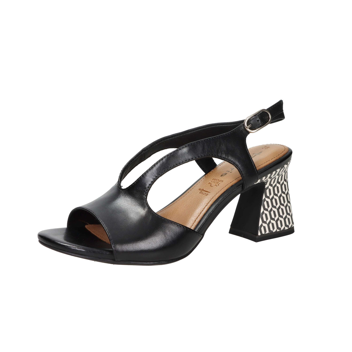 Tamaris Mujer Sandalia con tacón 1-28316-44 Negro