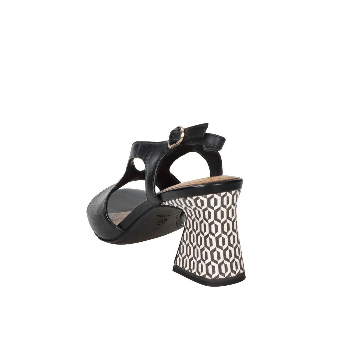 Tamaris Mujer Sandalia con tacón 1-28316-44 Negro