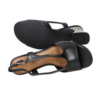 Tamaris Mujer Sandalia con tacón 1-28316-44 Negro
