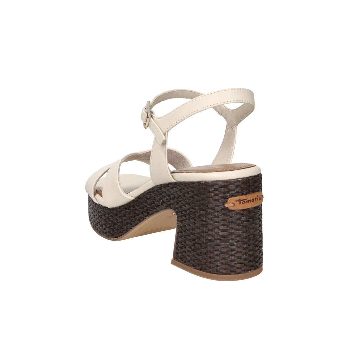 Tamaris Mujer Sandalia con tacón 1-28313-44 Beige
