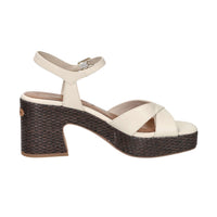 Tamaris Mujer Sandalia con tacón 1-28313-44 Beige