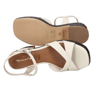 Tamaris Mujer Sandalia con tacón 1-28313-44 Beige