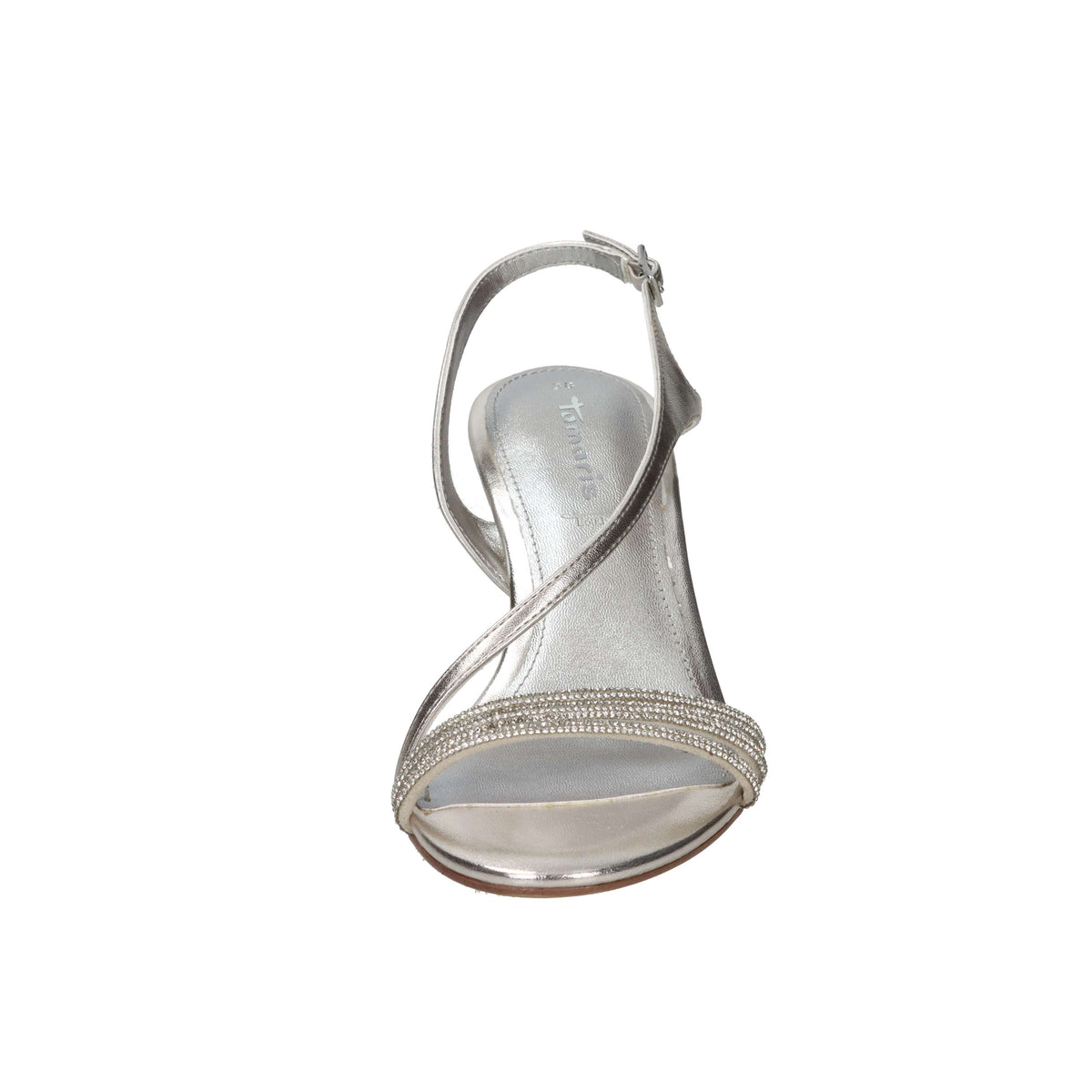 Tamaris Donna Sandalo con tacco 1-28373-46 Argento