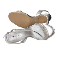 Tamaris Donna Sandalo con tacco 1-28373-46 Argento