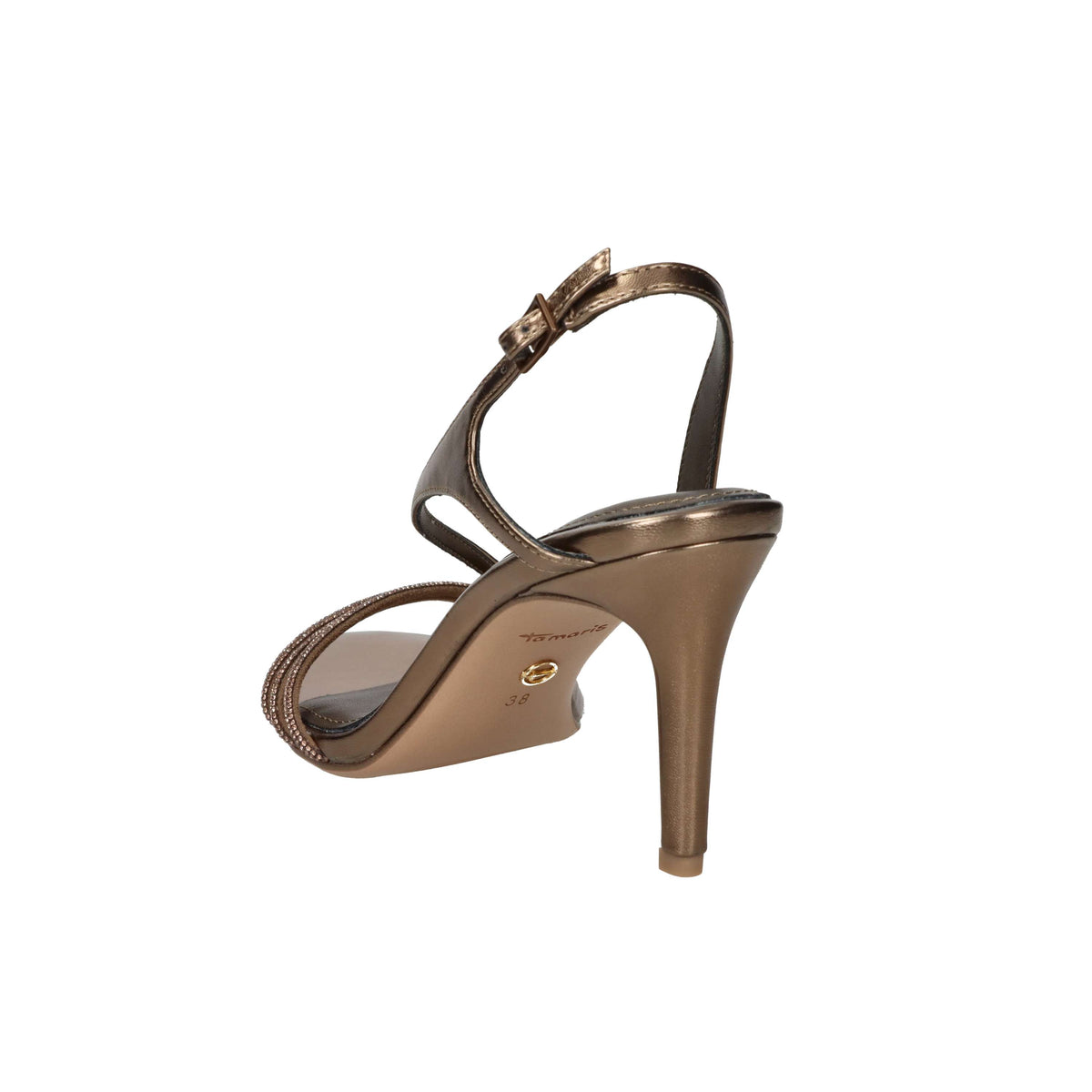 Tamaris Mujer Sandalia con tacón 1-28373-46 Bronce
