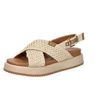 Tamaris Donna Sandalo con zeppa 1-28224-46 Beige/Cuoio