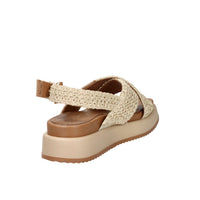 Tamaris Donna Sandalo con zeppa 1-28224-46 Beige/Cuoio