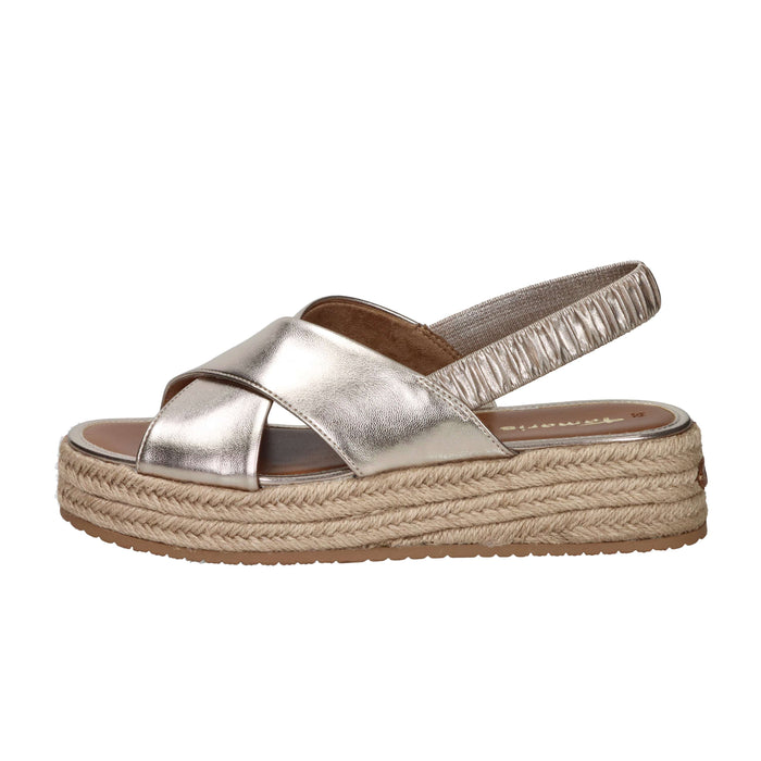 Tamaris Donna Sandalo con zeppa 1-28246-46 Oro