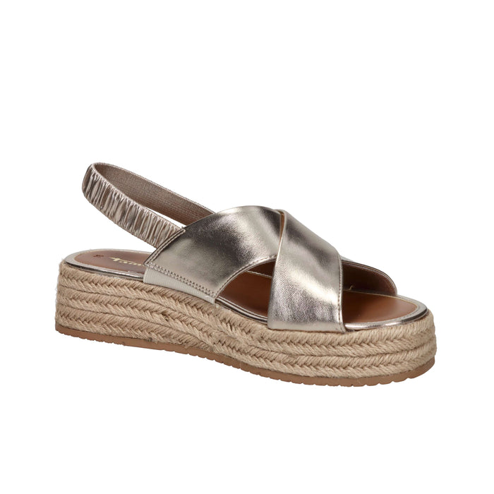 Tamaris Donna Sandalo con zeppa 1-28246-46 Oro