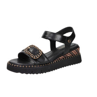 Tamaris Donna Sandalo con zeppa 1-28223-46 Nero
