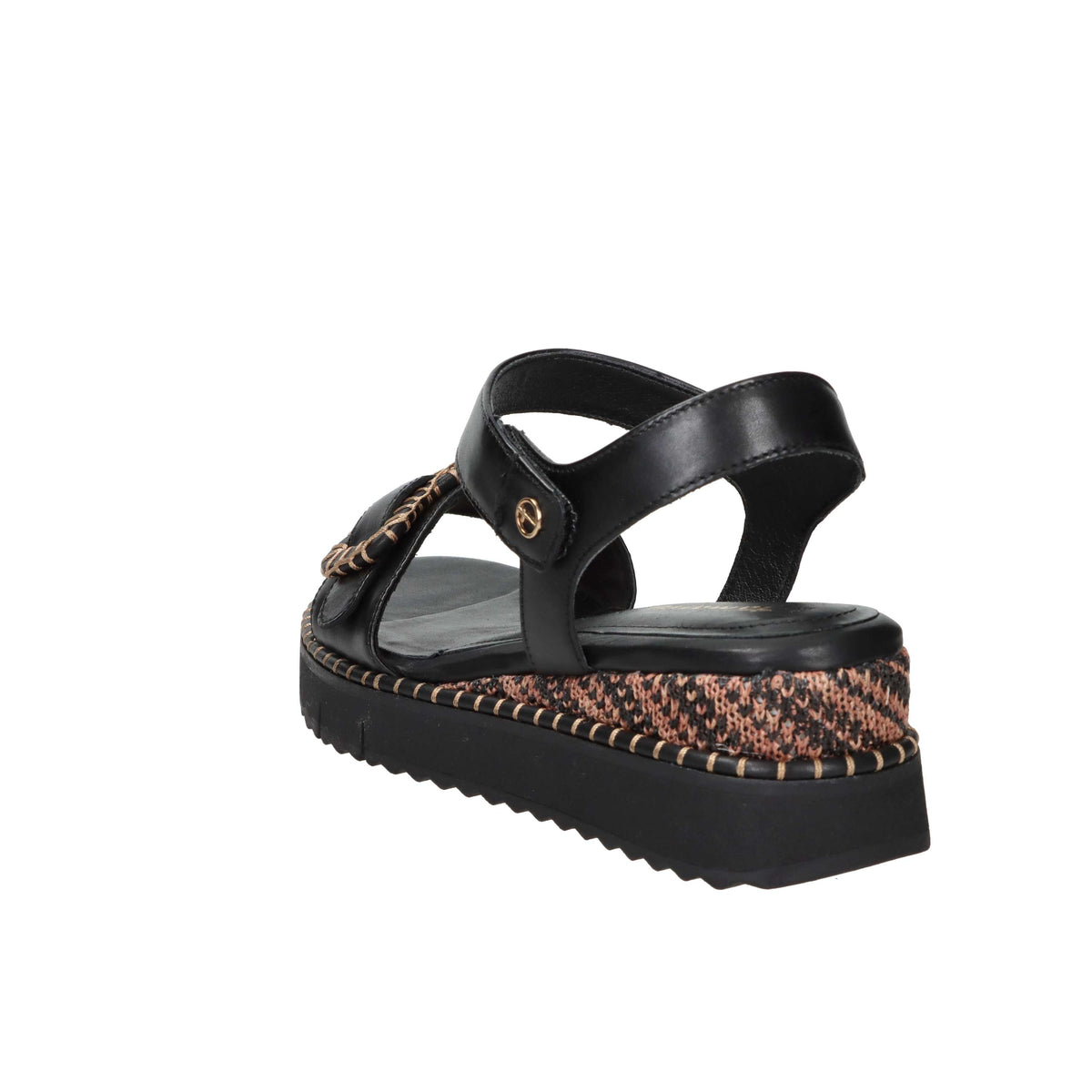 Tamaris Damen Sandale mit Keilabsatz 1-28223-46 Schwarz
