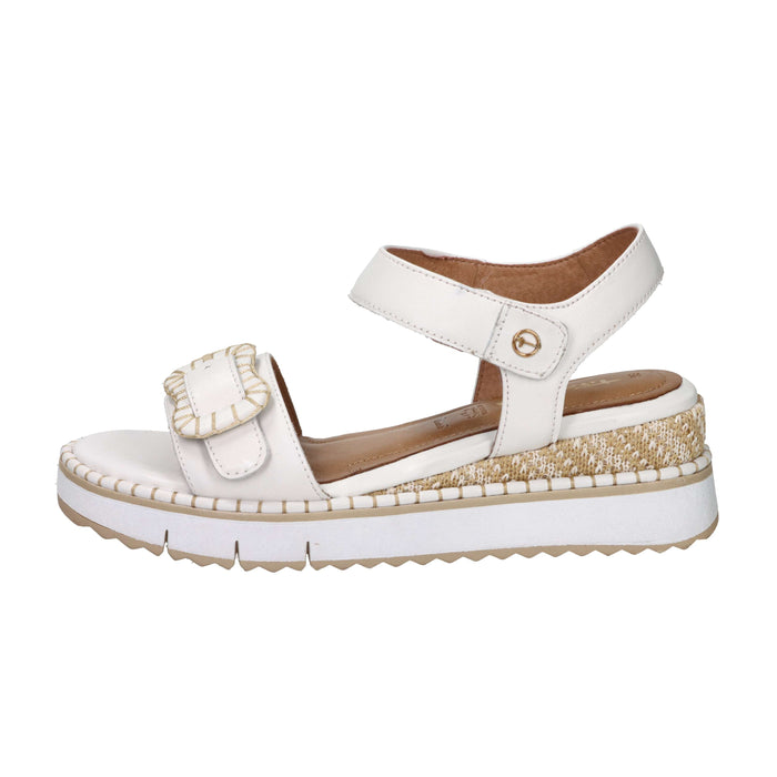 Tamaris Donna Sandalo con zeppa 1-28223-46 Bianco