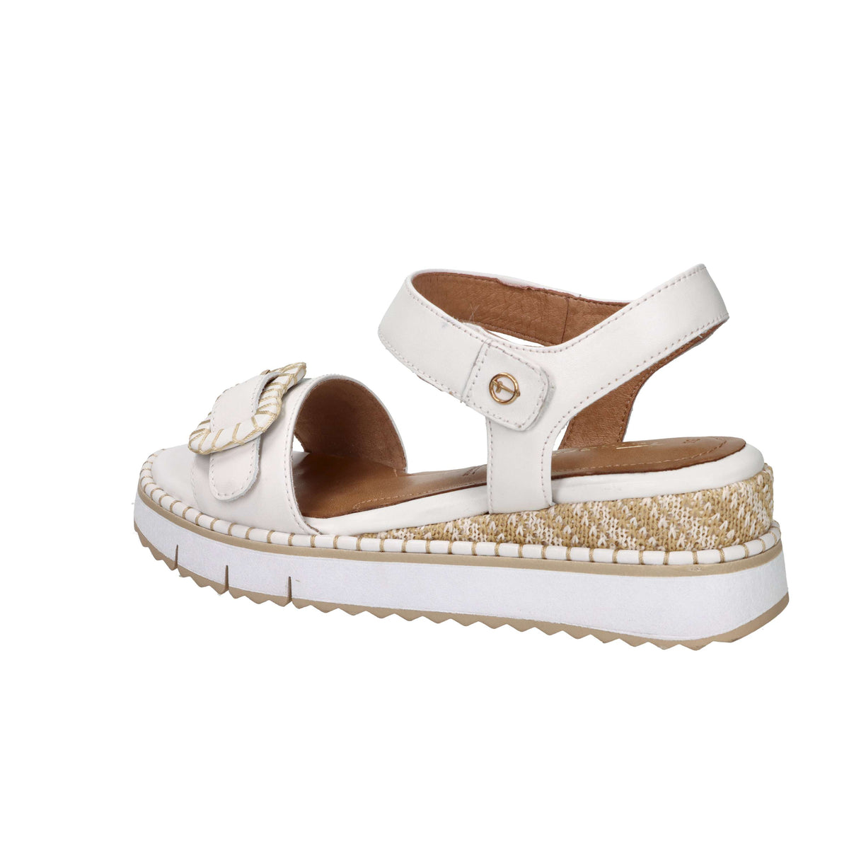 Tamaris Donna Sandalo con zeppa 1-28223-46 Bianco