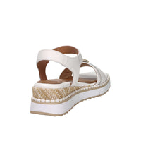 Tamaris Damen Sandale mit Keilabsatz 1-28223-46 Weiß