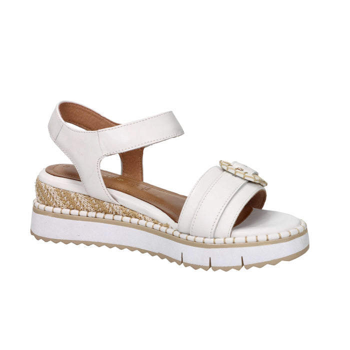 Tamaris Donna Sandalo con zeppa 1-28223-46 Bianco