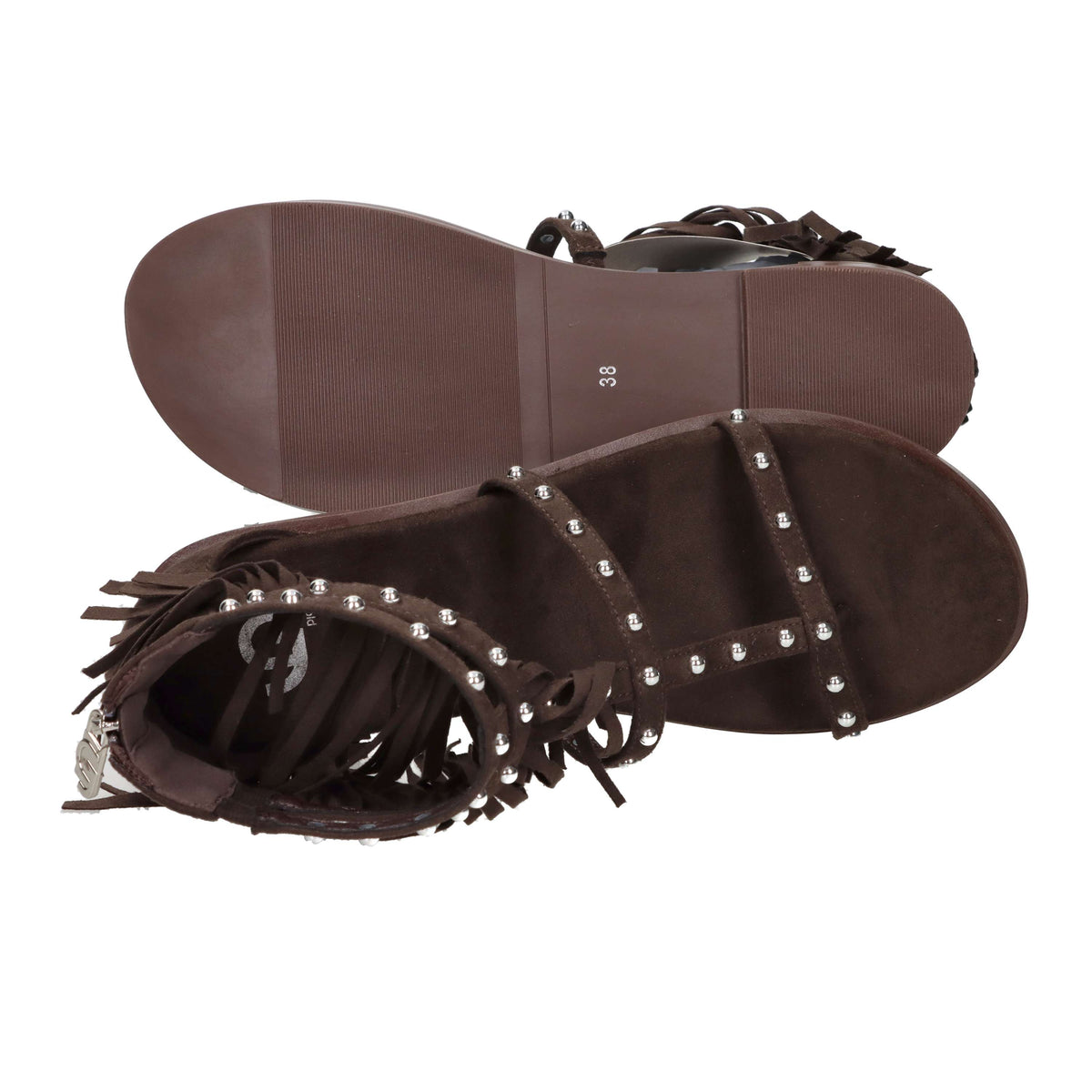 Gold & Gold Donna Sandalo basso GD471 Marrone