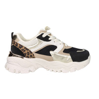 Laura Biagiotti Femme Sneakers 9654 Noir/Beige