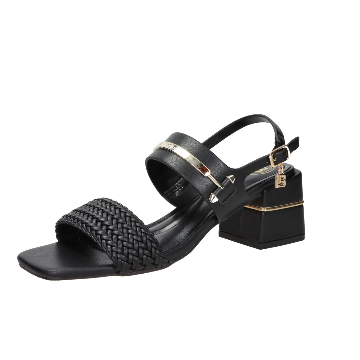 Laura Biagiotti Damen Sandale mit Absatz 9745 Schwarz