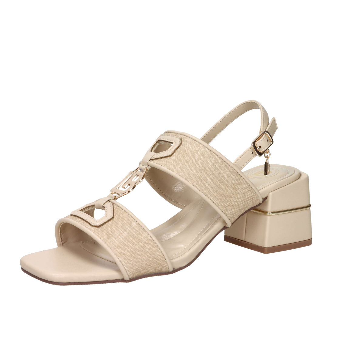 Laura Biagiotti Damen Sandale mit Absatz 9746 Beige
