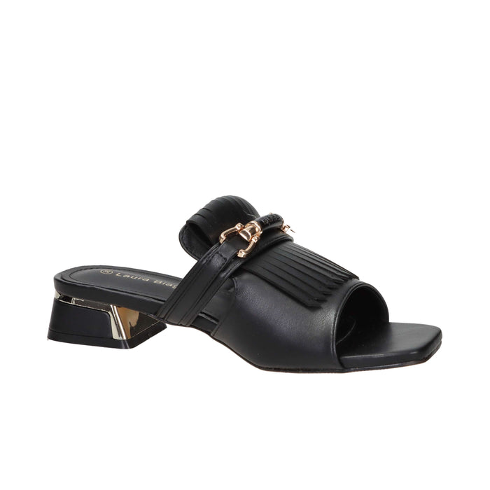 Laura Biagiotti Donna Ciabatta con tacco 9724 Nero