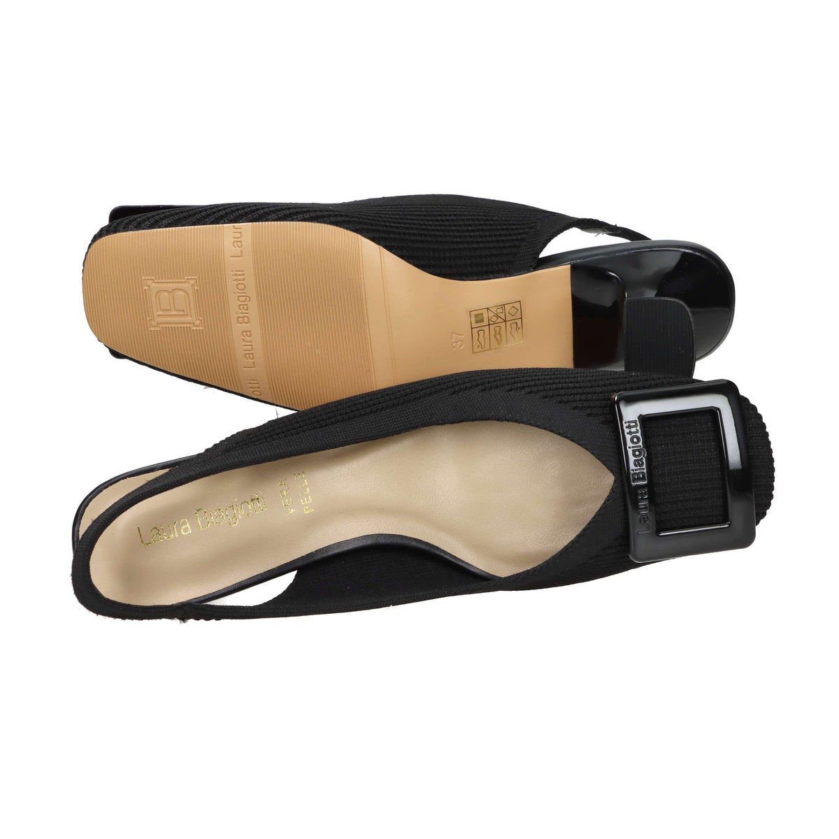 Laura Biagiotti Femme Slingback 9706 Noir