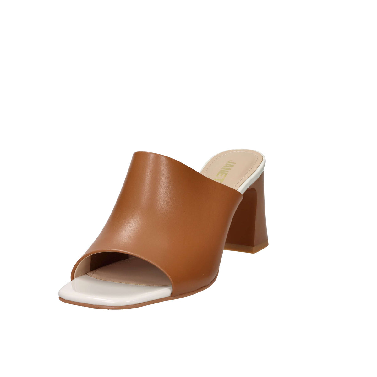 Janet & Janet Women's Heeled Slippers J-802 Leather