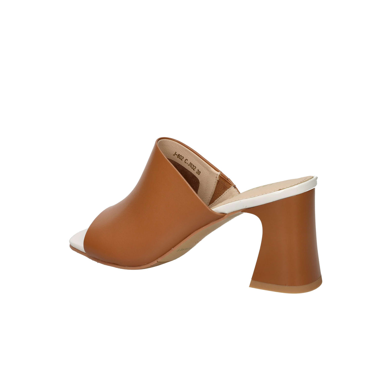 Janet & Janet Women's Heeled Slippers J-802 Leather