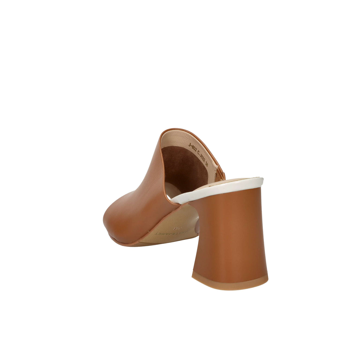 Janet & Janet Women's Heeled Slippers J-802 Leather