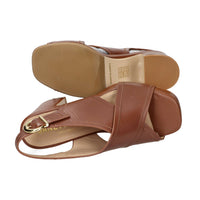 Janet & Janet Women's Heeled Sandals J-651 Brown