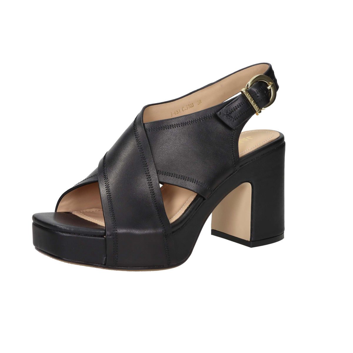 Janet & Janet Donna Sandalo con tacco J-651 Nero