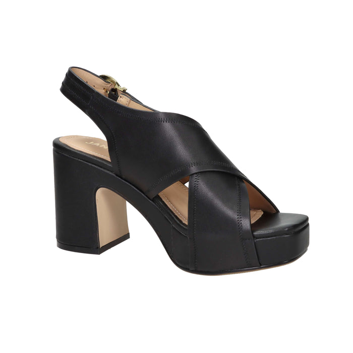 Janet & Janet Women's Heeled Sandals J-651 Black