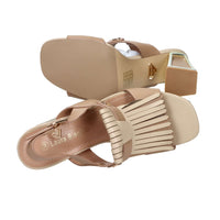 Laura Biagiotti Mujer Sandalia con tacón 9753 Beige
