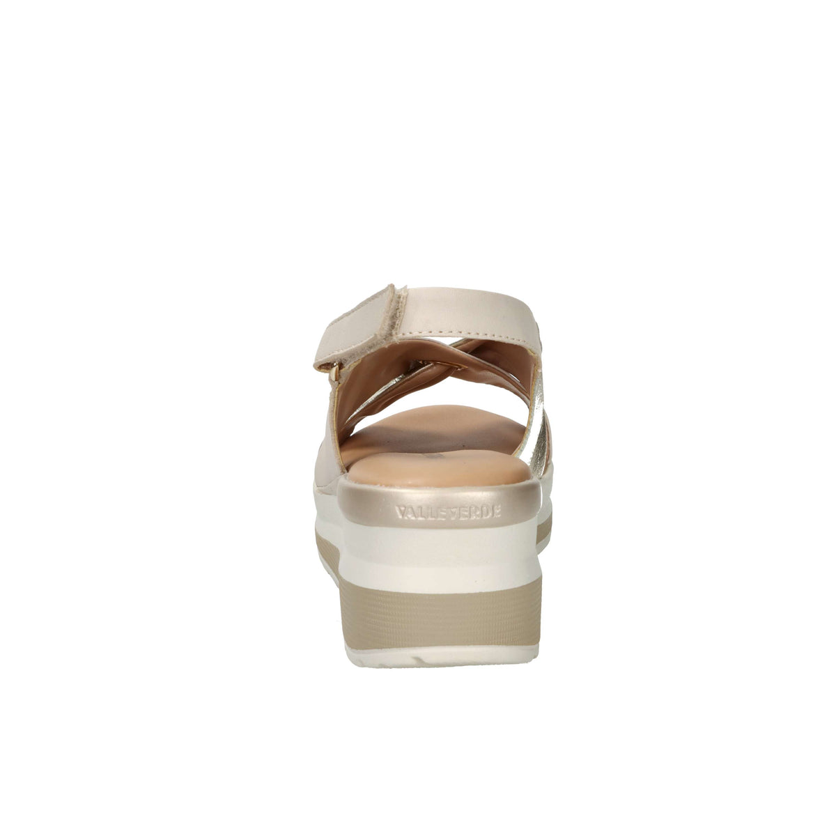 Valleverde Donna Sandalo con zeppa VGI320W Beige