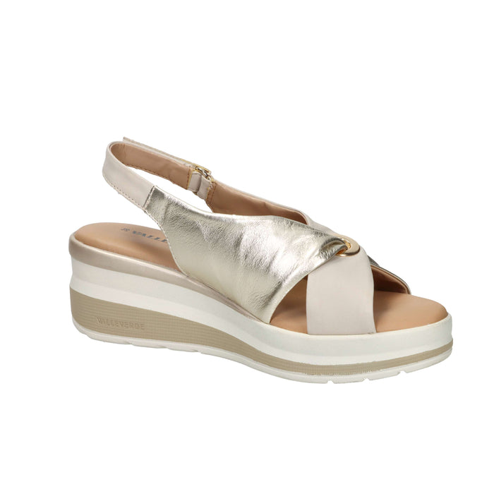 Valleverde Femme Sandale compensée VGI320W Beige