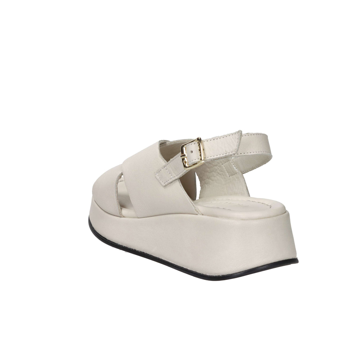 Frau Donna Sandalo con zeppa 04M4 Panna