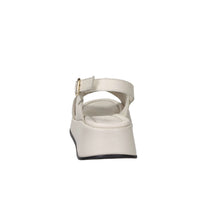 Frau Donna Sandalo con zeppa 04M4 Panna