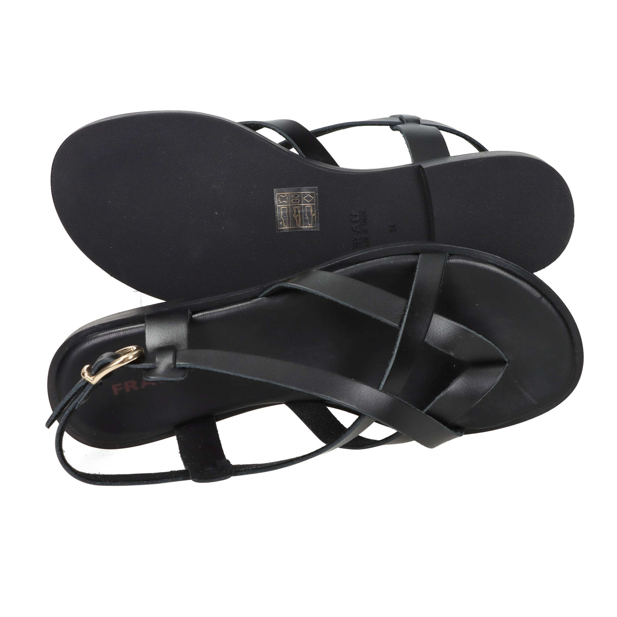 Frau Donna Sandalo basso 86M2 Nero