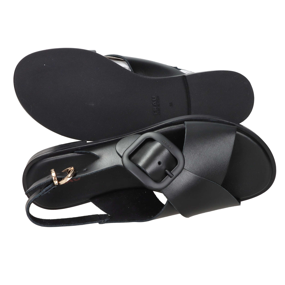 Frau Donna Sandalo basso 85M6 Nero