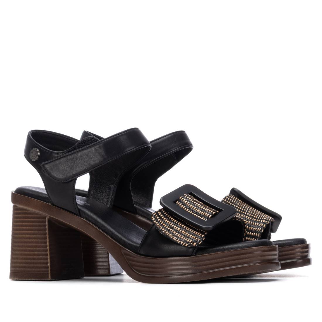 Refresh Damen Sandale mit Absatz 175027 Schwarz