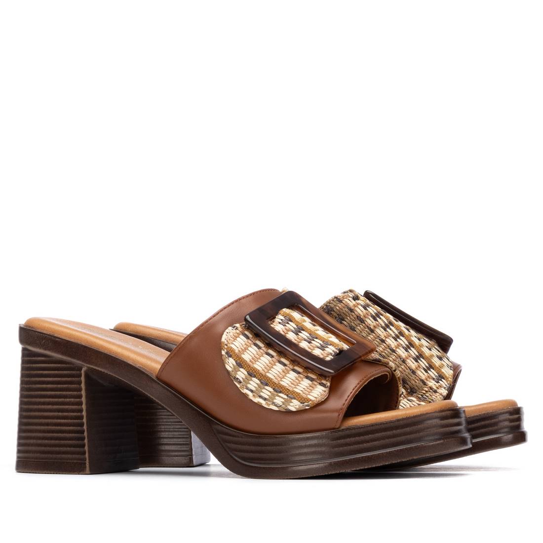 Refresh Donna Ciabatta con tacco 175028 Cuoio