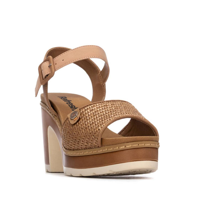 Refresh Damen Sandale mit Absatz 175281 Kamel