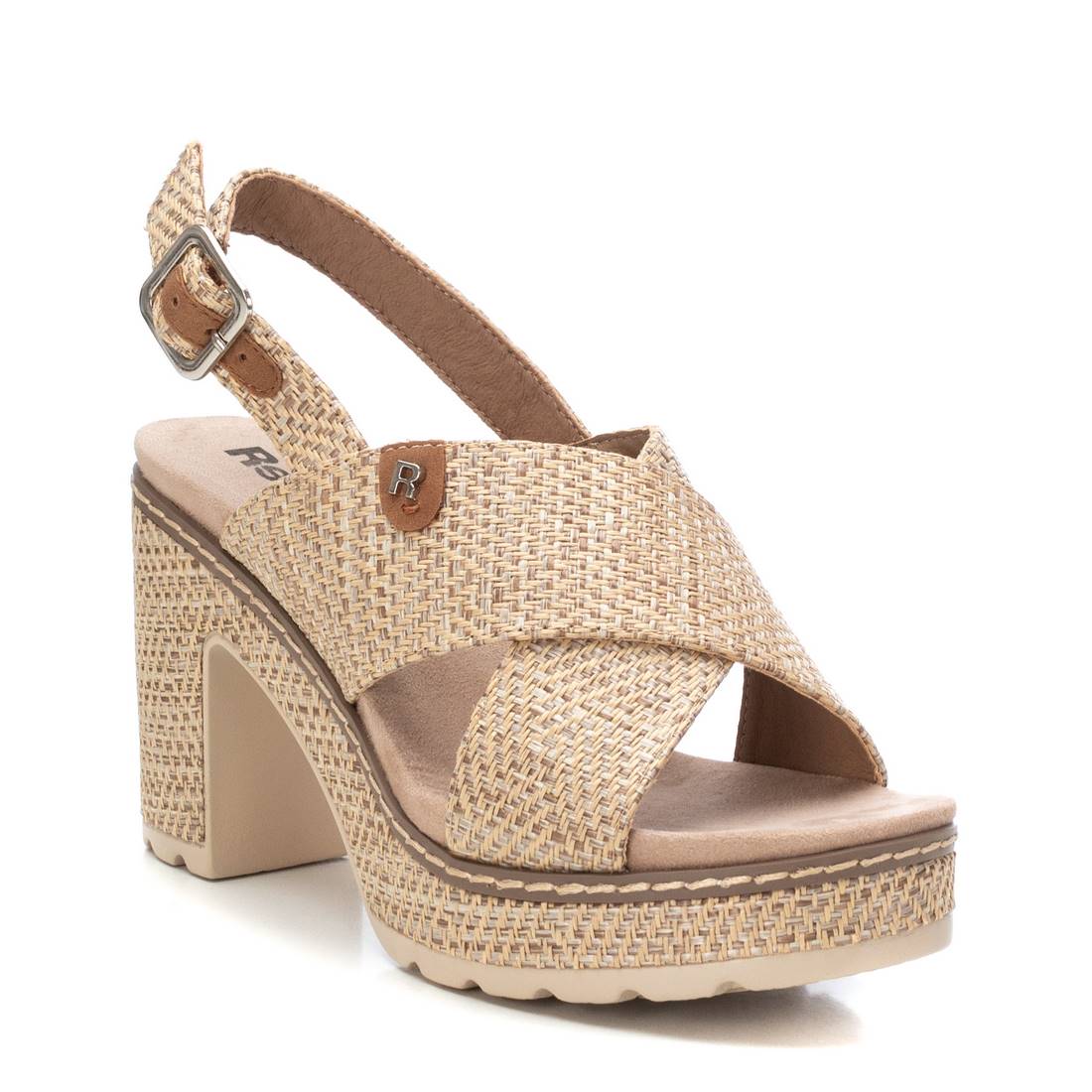 Refresh Damen Sandale mit Absatz 172707 Beige