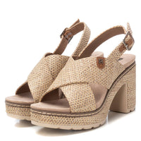 Refresh Damen Sandale mit Absatz 172707 Beige