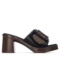 Refresh Donna Ciabatta con tacco 175028 Nero