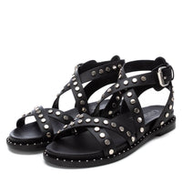 Carmela Damen Flache Sandale 162393 Schwarz