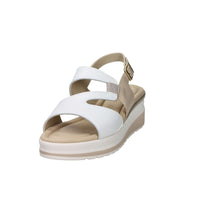 Valleverde Donna Sandalo con zeppa VGI302M Bianco/Beige