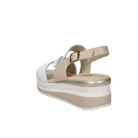 Valleverde Donna Sandalo con zeppa VGI302M Bianco/Beige
